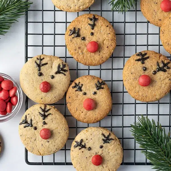 galletas reno de Navidad para niños