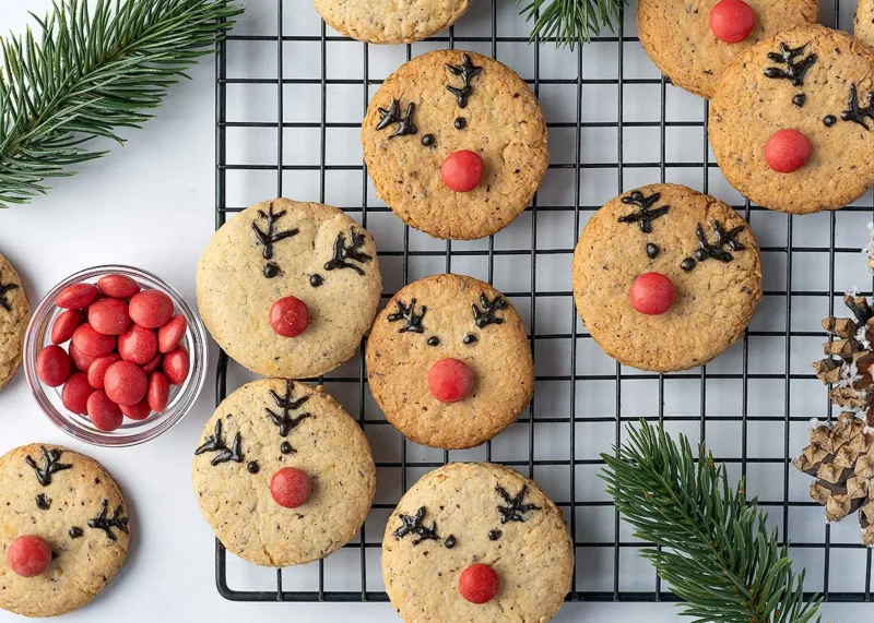 galletas reno de Navidad para niños