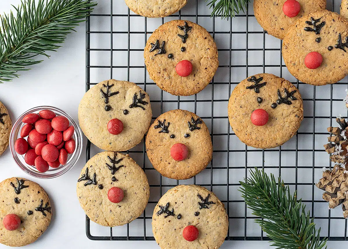 galletas reno de Navidad para niños