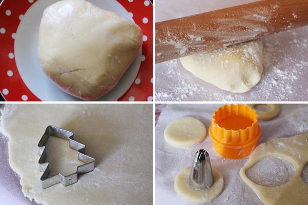 Galletas árboles de Navidad