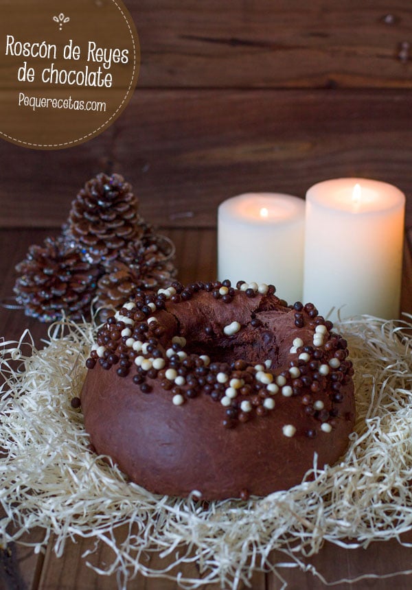 Roscón de Reyes de chocolate