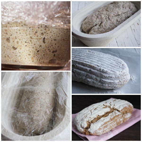 Pan de centeno ingredientes