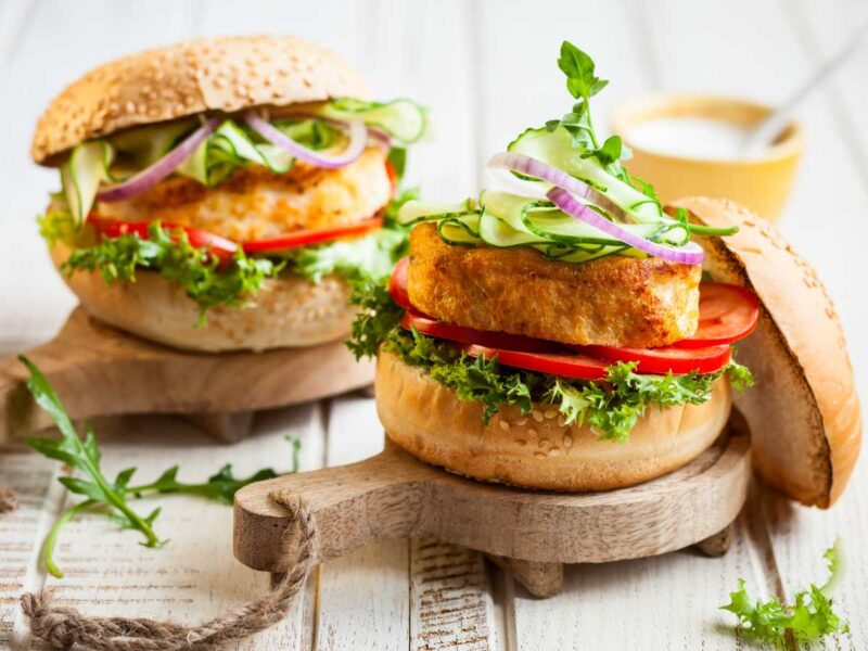 hamburguesa de cangrejo