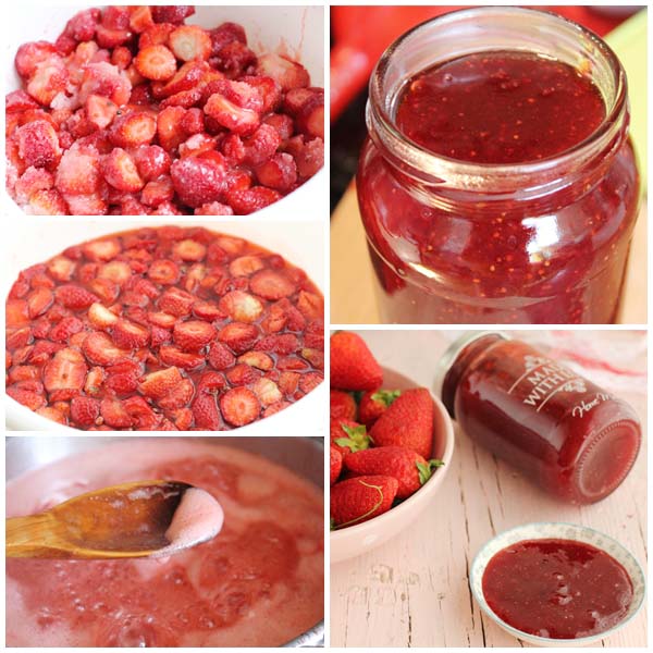  Étapes de confiture de fraises 