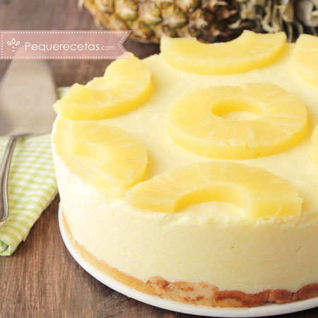 Tarta de frutas: tarta de piña