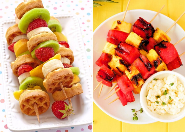 brochetas de frutas recetas fáciles