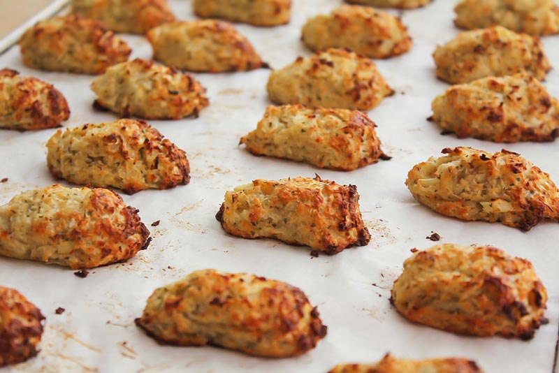 como hacer croquetas de coliflor y queso al horno