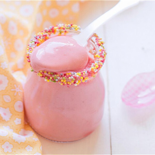 Petit Suisse casero de fresa