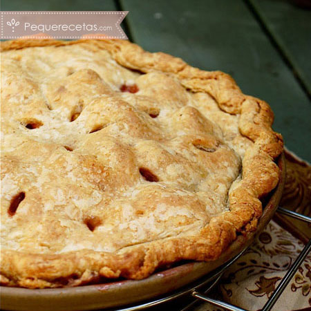 Tarta de frutas: tarta de melocotón