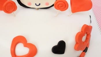 Pucca fondant cake step by step