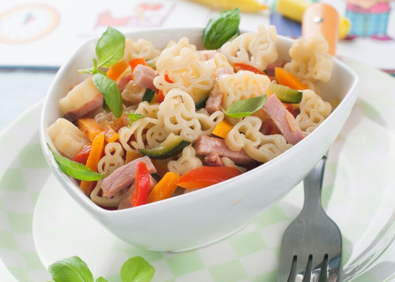 ensalada de pasta para niños