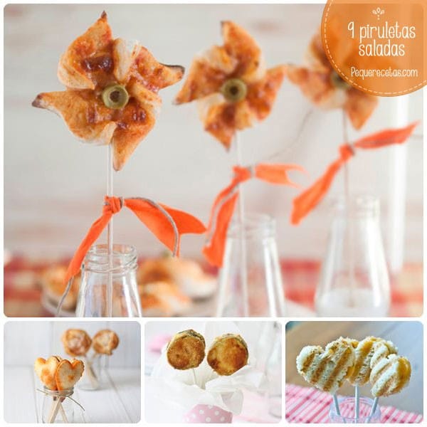 Piruletas saladas, recetas