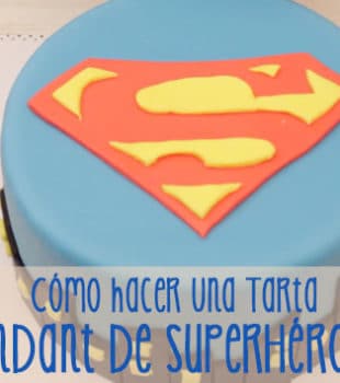 tarta fondant superheroes -