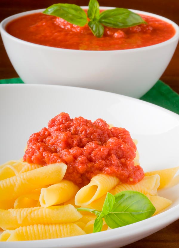 macarrones con tomate