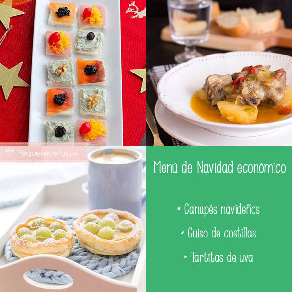 Menú ce Navidad económico con costillas