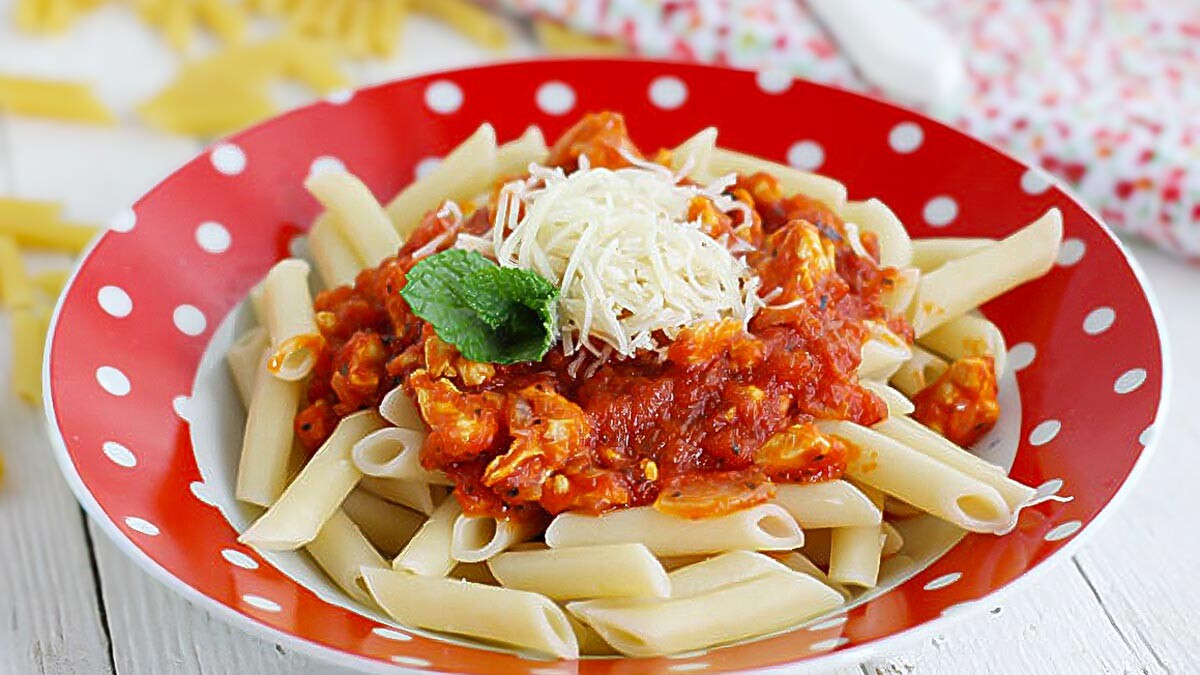 macarrones con pollo