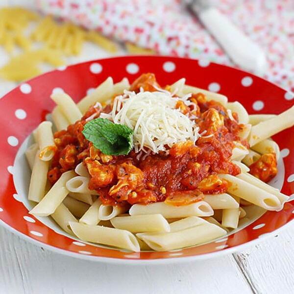 macarrones con pollo