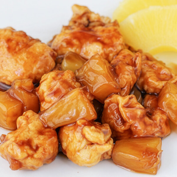 pollo con piña receta china