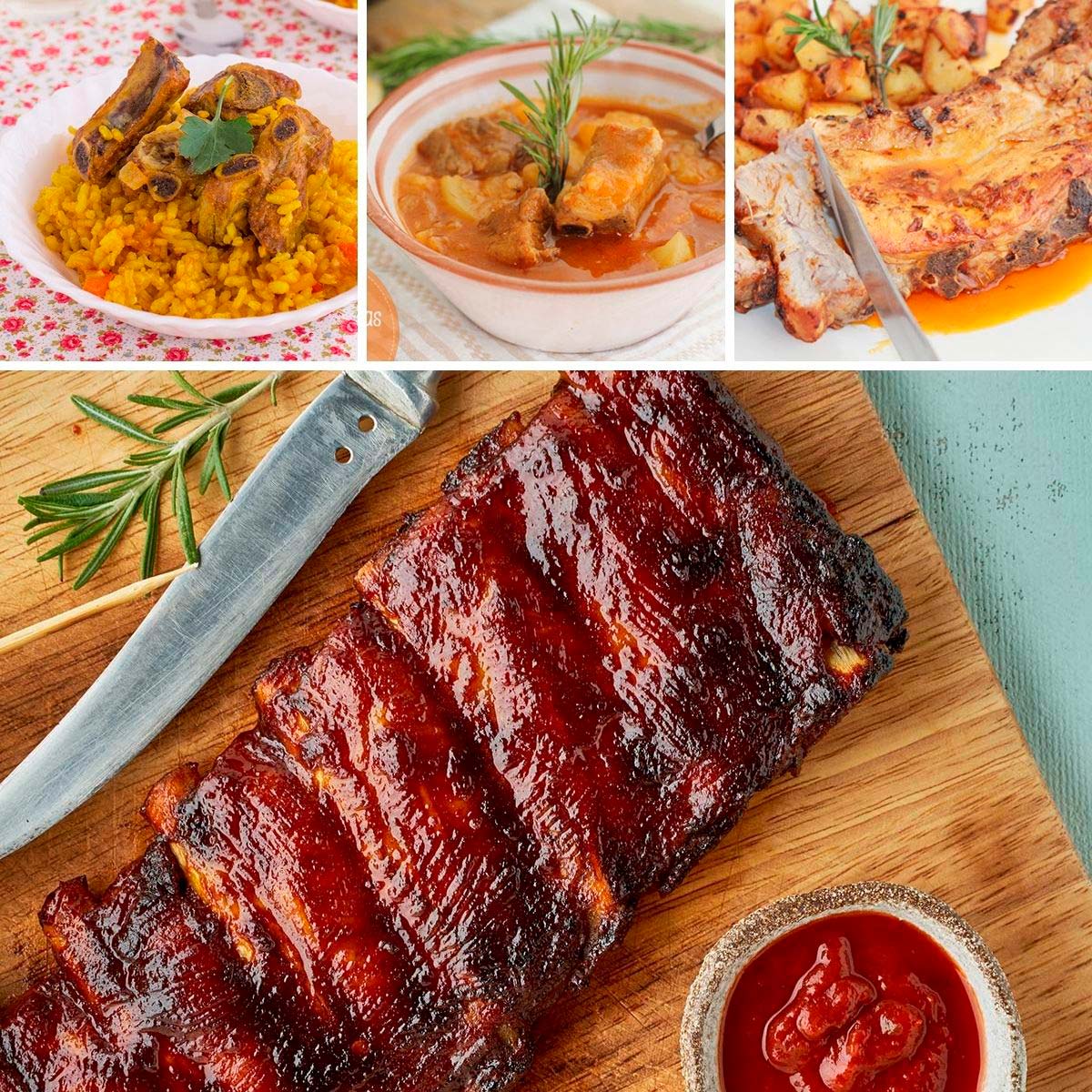 5 recetas con costillas de cerdo (FÁCILES ¡y muy ricas!) - PequeRecetas