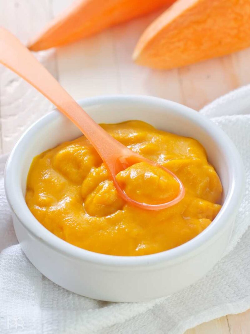 como hacer pure de zanahoria y patatas para bebés