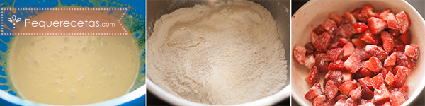 Como preparar magdalenas de fresa paso a paso