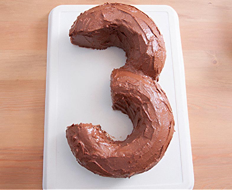 Tarta De Numeros Con Frosting De Chocolate - Cómo Hacer Tartas De Números Para Cumpleaños