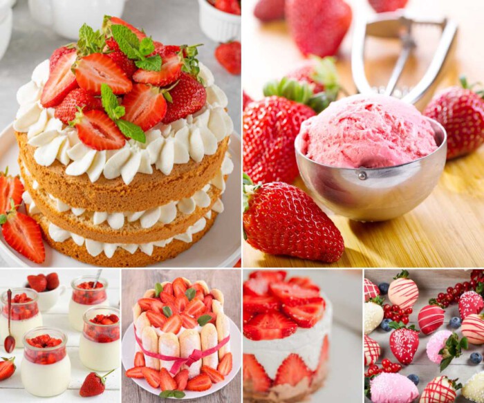 desserts with strawberries