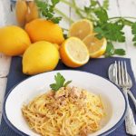 espaguetis al limon con atun