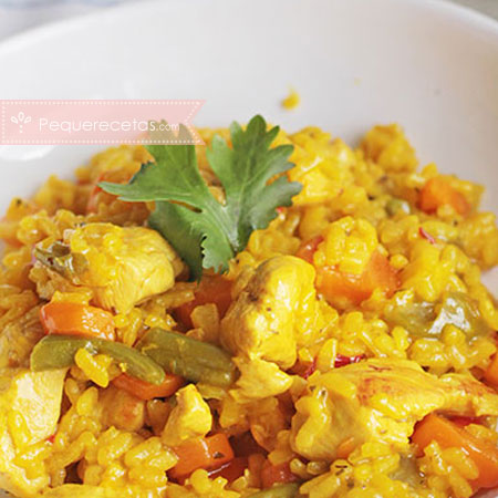 Recetas sanas: arroz con pollo y verduras