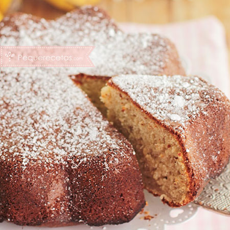 Bizcocho de frutas: de plátano