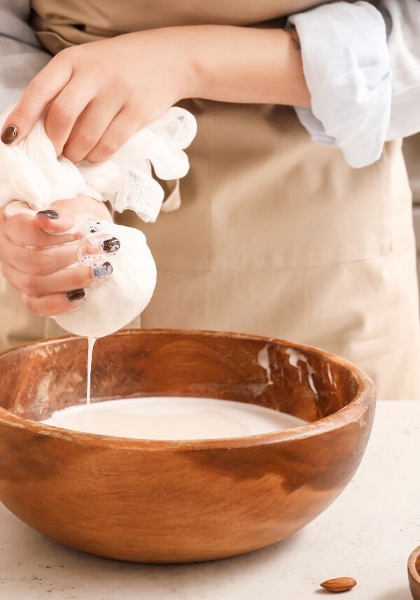 como hacer leche de almendras casera