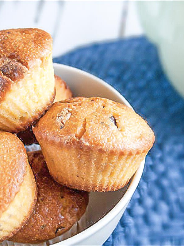 muffins o magdalenas de maiz caseras