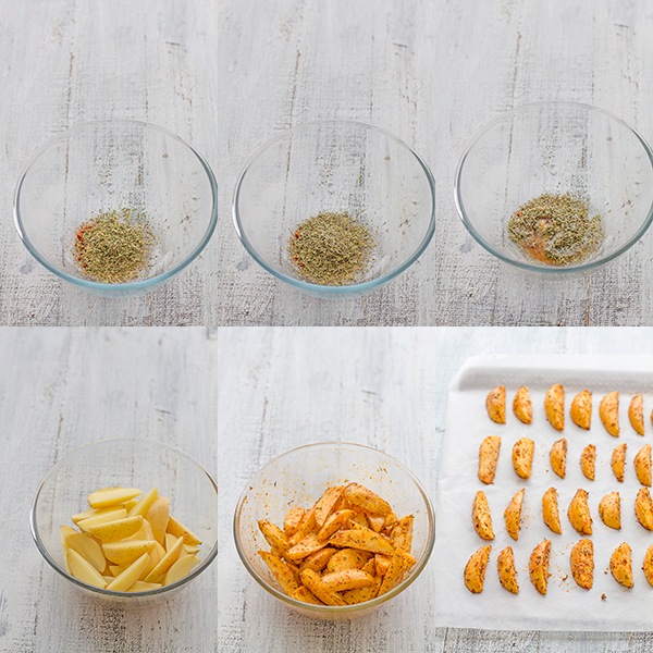 como hacer patatas gajo al horno