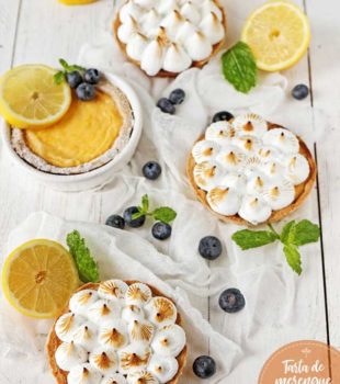 tartaletas de limon con merengue receta