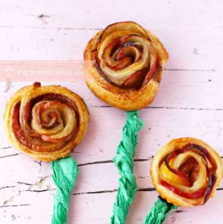 Manzanas: receta de rosas de hojaldre y manzana