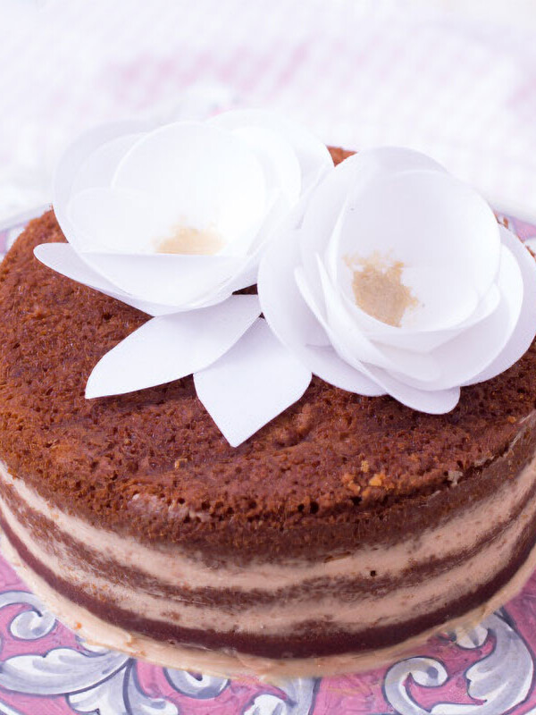 Tarta de manzana y caramelo