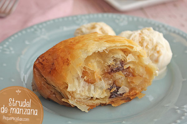 Strudel de manzana o apfelstrudel receta fácil