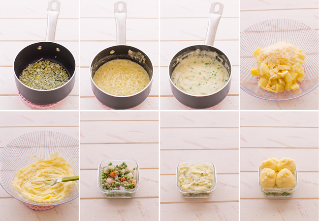 paso a paso pastel de pescado con puré de patatas