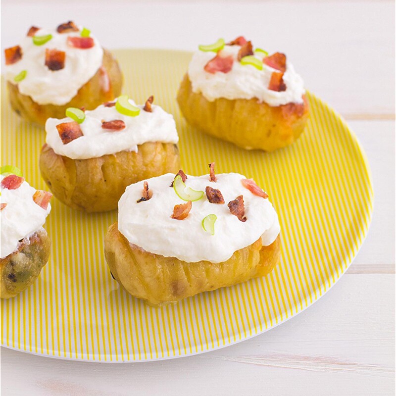 patatas hasselback en freidora de aire