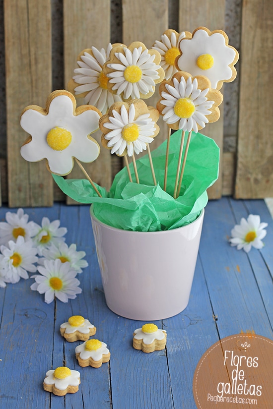 Galletas De Flores De Fondant Dia De La Madre Con Fondant