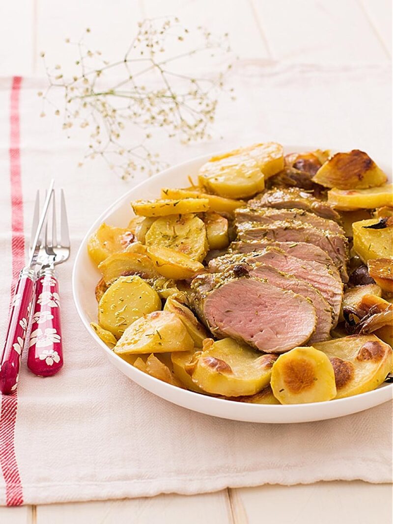 como hacer lomo de cerdo al horno con patatas Lomo de cerdo al horno con patatas como hacer lomo de cerdo al horno con patatas