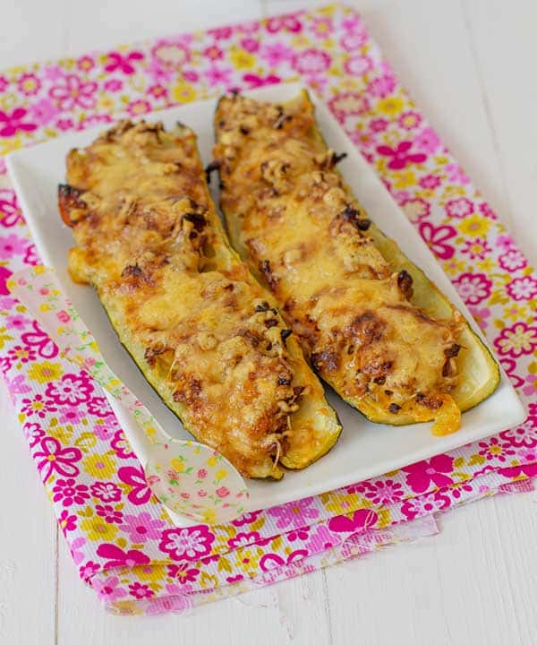 calabacin relleno al horno