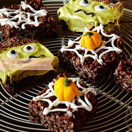 Recetas fáciles de Halloween: brownies