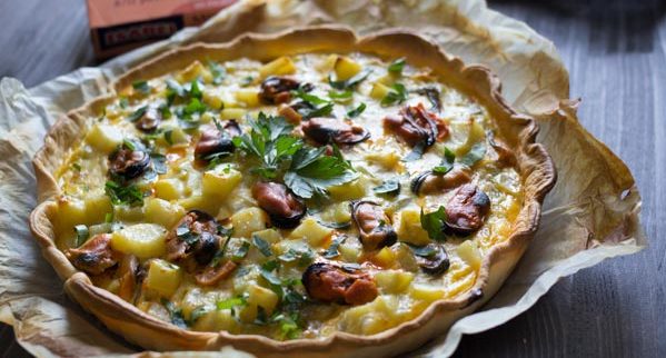 Quiche de mejillones