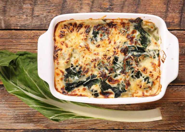 acelgas con bechamel receta