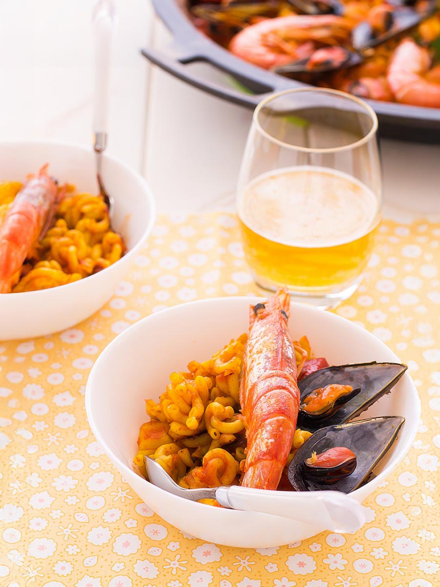 fideua tradicional receta valenciana 1 - Fideuá de marisco tradicional Fideuá de marisco tradicional