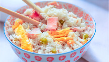 arroz de coliflor o colirroz 3 delicias estilo chino