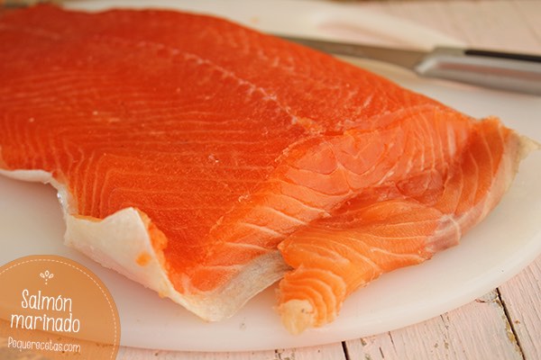 receta de salmón marinado