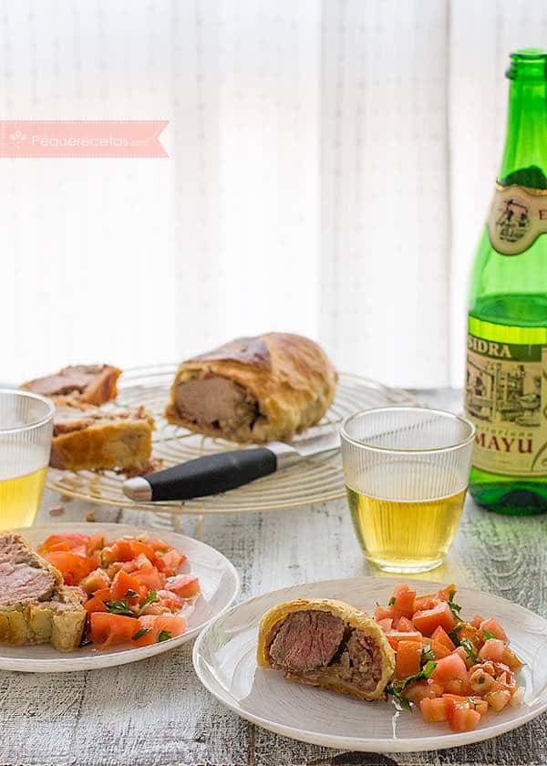 Solomillo Wellington, receta