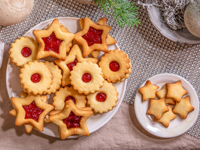 galletas Linzer de Navidad receta tradicional